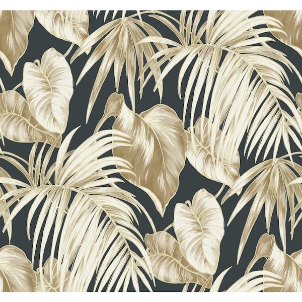 Seabrook Designs Dominica Tropical Leaf Paper Strippable Roll (Covers 60.75 sq. ft.)