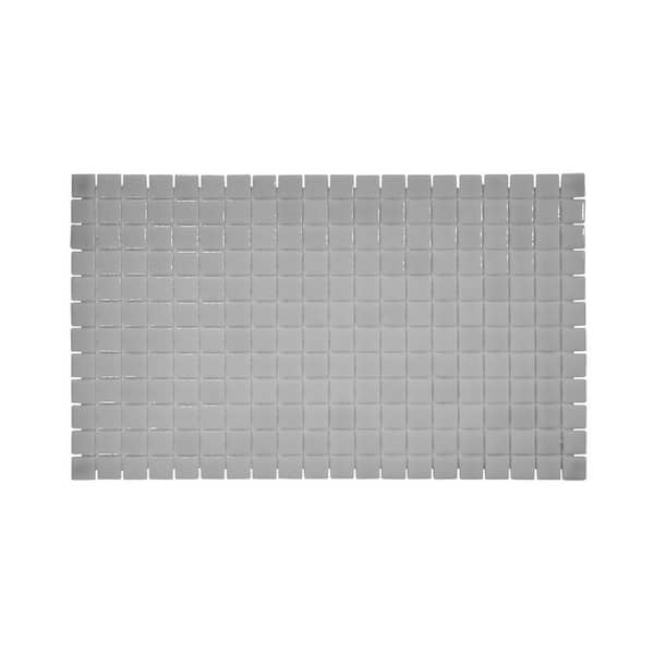 6 in. x 6 in. Purest White Glossy Glass Chip Wall and Floor Tile 0.25 sq. ft. Sample