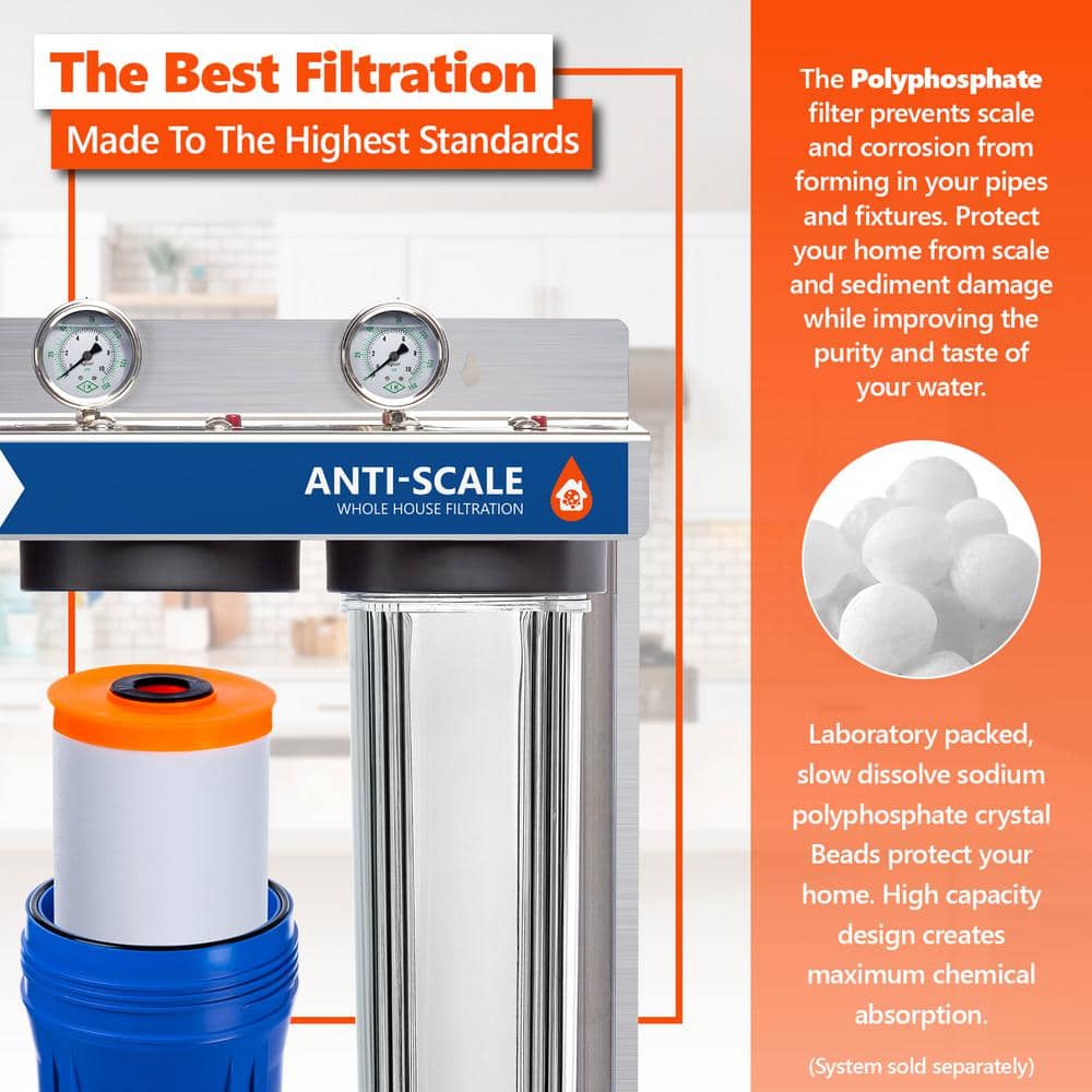 Express Water Polyphosphate Whole House Anti-Scale Filter Cartridge
