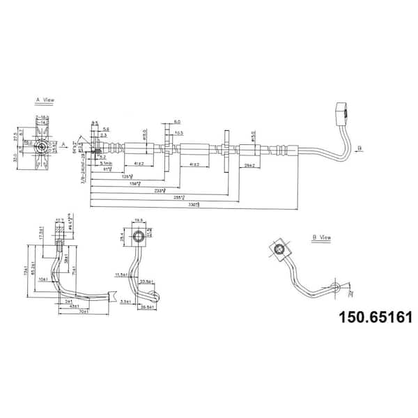 Centric Parts Brake Hydraulic Hose 2005 Ford F-150