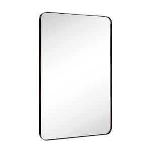 Kengston 20 in. W x 30 in. H Small Rectangular Metal Framed Wall Mounted Bathroom Vanity Mirror in Oil Rubbed Bronze