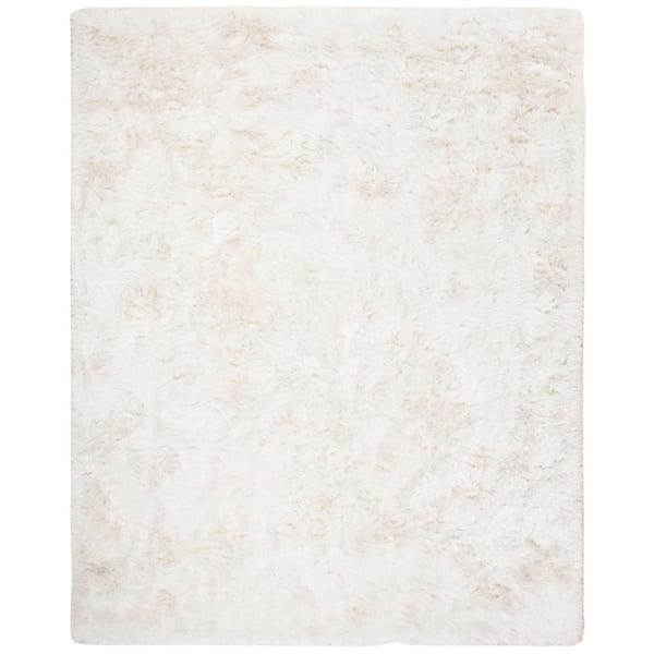 Ocean Shag 11 ft. x 15 ft. Ivory Cozy Plush Area Rug