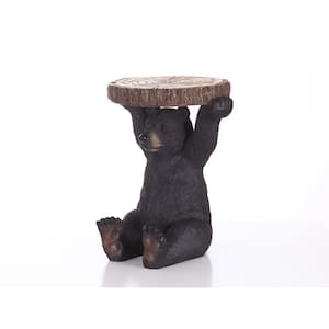 Black Bear Sitting Plant Stand 20 in. High