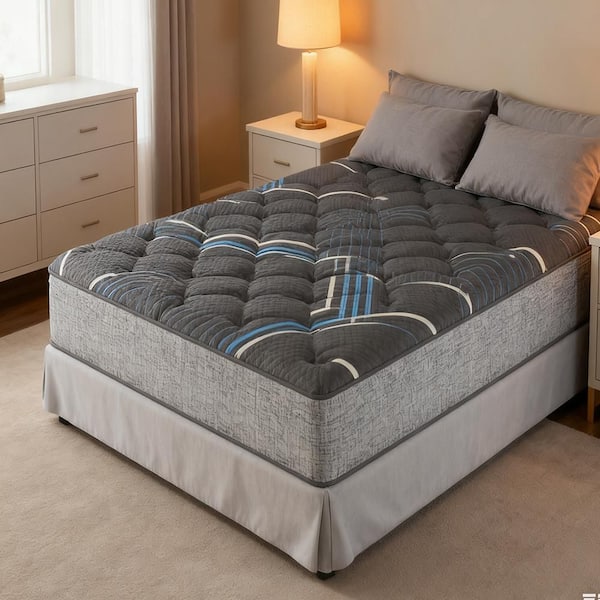 Full Medium Restonic Comfort Care 15" Euro Top Hybrid Mattress, Individual Pocketed Coil Mattress, Plush Comfort, Full