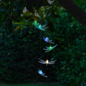 Solar Powered Peacock Garden Décor with Cool White LED Lights, LED Solar Lawn Décor, 19 in.