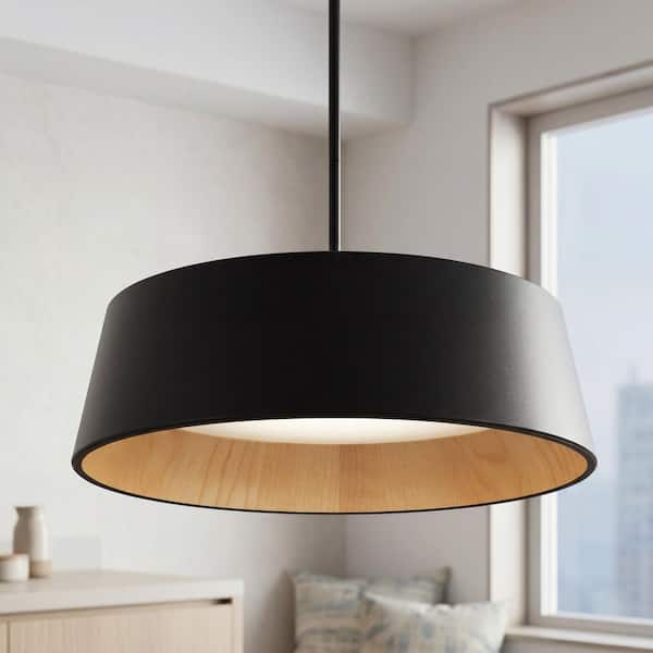 Artika Alton 43-Watt Integrated LED Black 5 CCT Modern Hanging
