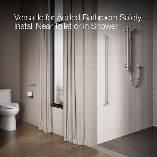 KOHLER Carmichael 9 in. Grab Bar in Polished Chrome K-R27234-CP