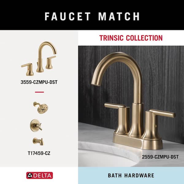 Delta Trinsic 2-Piece Bath Hardware Set with Toilet Paper Holder
