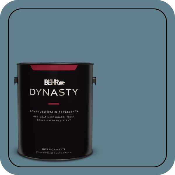 BEHR DYNASTY 1 gal. #S470-5 Blueprint One-Coat Hide Matte Interior Stain-Blocking Paint & Primer
