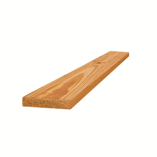 WeatherShield 5/4 in. x 6 in. x 6 ft. Premium Ground Contact Cedar-Tone Pressure-Treated Lumber