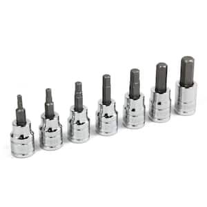 3/8 in. Driver Hex Bit Socket (7-Piece)