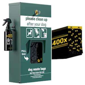 PET LIFE Fleece Dog Shaped Travel Waste Bag Dispenser with 2 Rolls Dark  Grey WB5DGY - The Home Depot