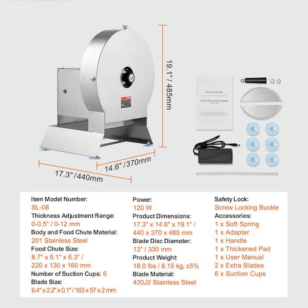 SVOPES Electric Vegetable Slicer offers /0-12 mm