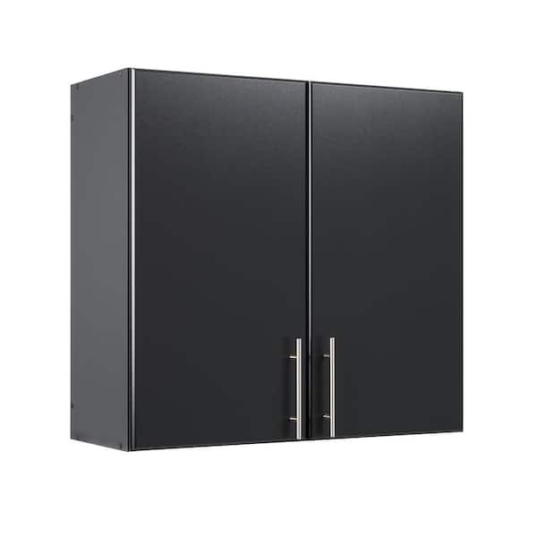 Composite Wall Mounted Garage Cabinet in Black (32 in. W x 30 in. H x 12 in. D)