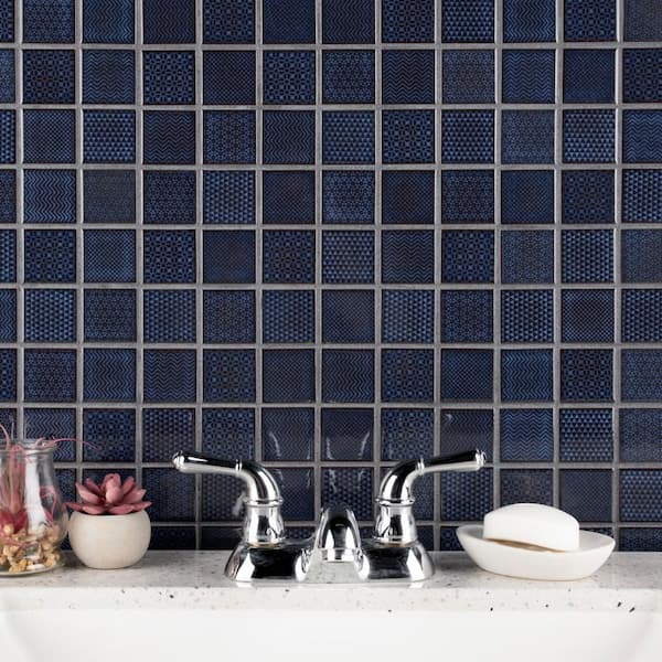 Celadon Royal 11-5/8 in. x 11-5/8 in. Porcelain Mosaic Tile (9.6 sq. ft./Case)