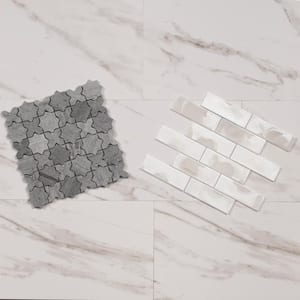 Take Home Tile Sample - Montague Mosaic 4 in. x 4 in. Mixed Floor and Wall Tile Kit