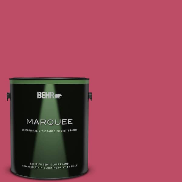 BEHR MARQUEE 1 gal. #S-G-110 Orchid Rose Semi-Gloss Enamel Exterior Paint & Primer