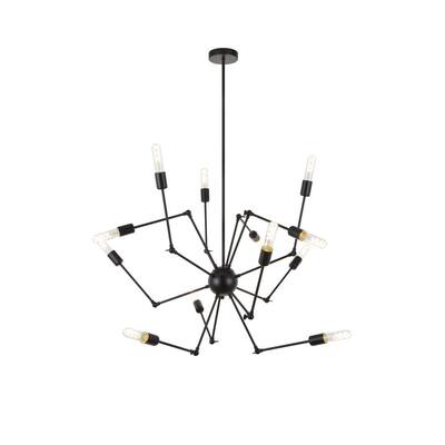 Black Chandeliers Lighting The Home Depot Black Chandeliers Lighting, Acevedo 10 Light Crystal Chandelier