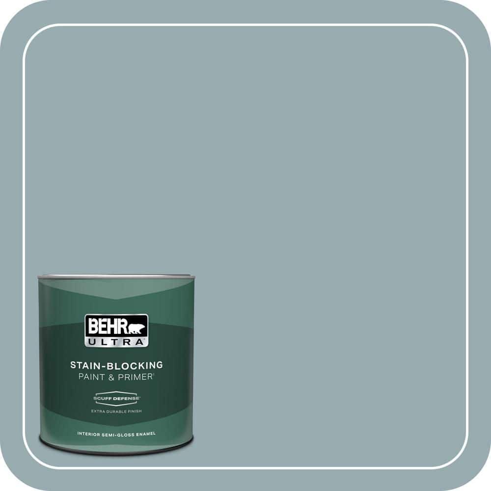 1 qt. #BXC-28 Bucolic Blue Extra Durable Semi-Gloss Enamel Interior Paint & Primer price history on PriceWatchPro