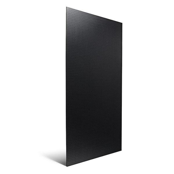 DuraBoard 48 in. x 96 in. x 1/4 in. Black ABS Pegboard with 9/32 in. H