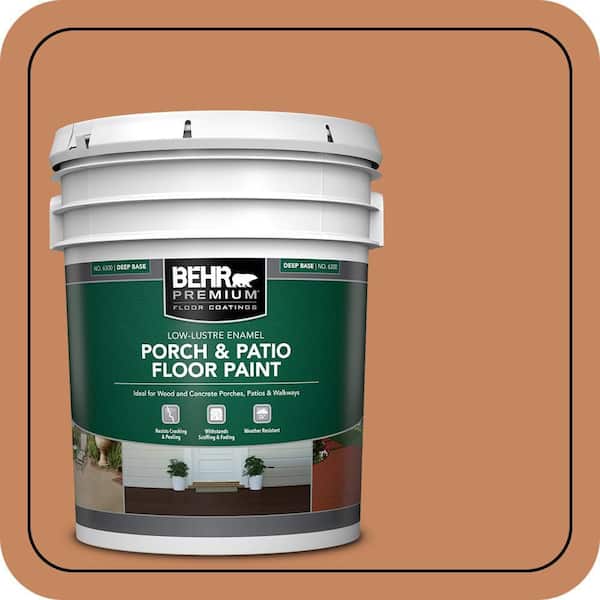 5 gal. #PFC-17 Rusty Orange Low-Lustre Enamel Interior/Exterior Porch and Patio Floor Paint