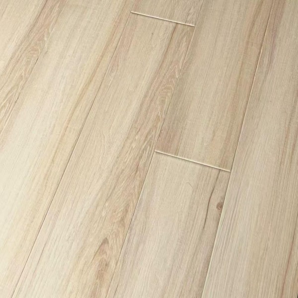 Dekorman Perfection Pullo Hickory 20 MIL x 7.13" W x 49 in. L Click Lock U-Groove Waterproof Lux Vinyl Plank (19.4 sq. ft. /box)