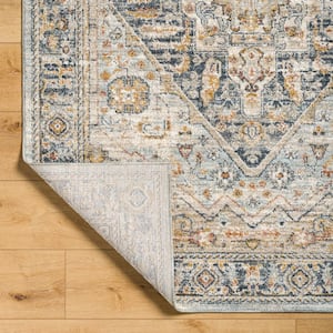 Beckham Brown/Gray Medallion 10 ft. x 14 ft. Indoor Area Rug