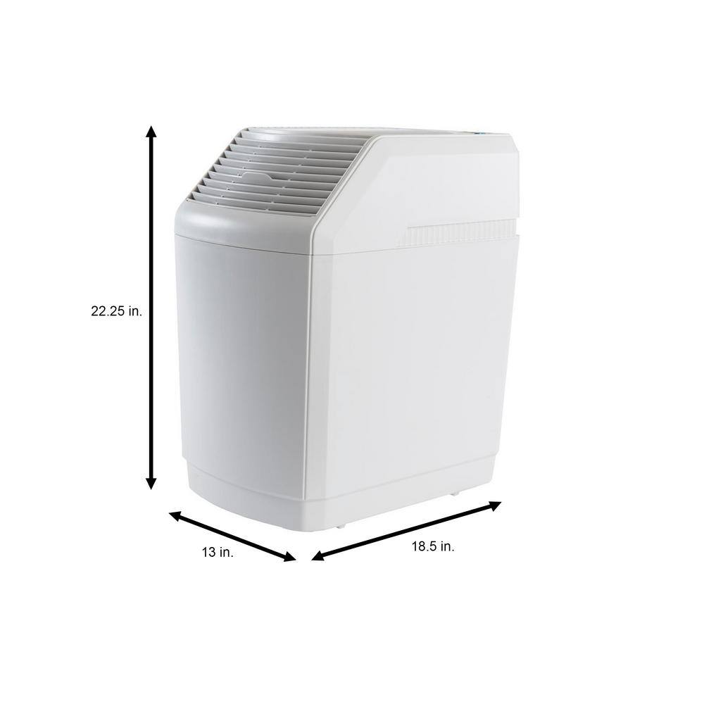 White Digital Whole House Evaporative Humidifier with 2700 sq ft Coverage