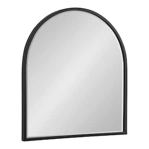 McLean 32.00 in. W x 36.00 in. H Black Arch Modern Framed Decorative Wall Mirror