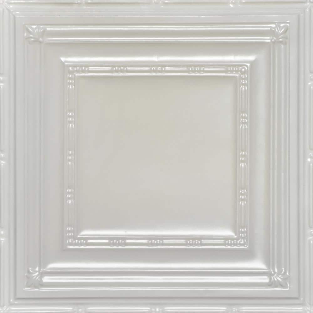 Eyelet Eggshell White 2 ft. x 2 ft. Decorative Nail Up Tin Ceiling Tile (24 sq. ft. /Case) price history on PriceWatchPro