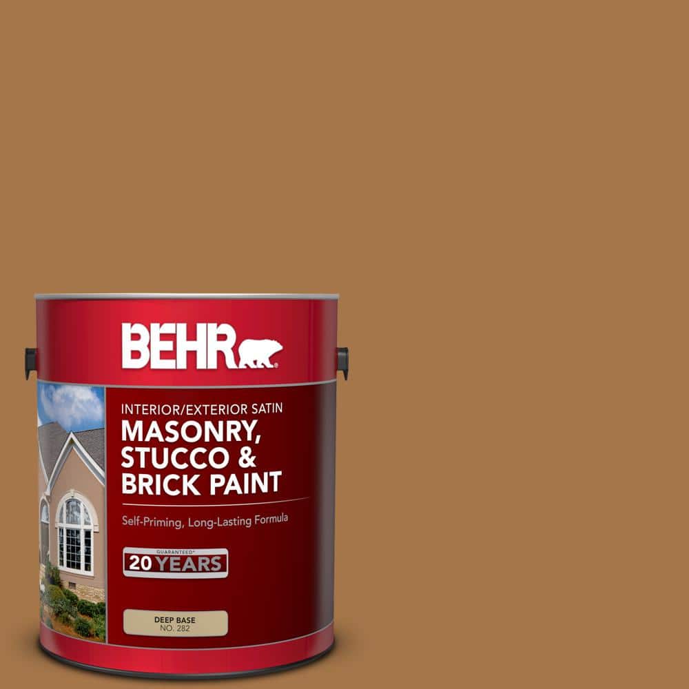 1 gal. #MS-38 Honey Amber Satin Interior/Exterior Masonry, Stucco and Brick