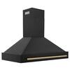 ZLINE Kitchen and Bath 48 in. Autograph Kitchen Package with 7-Burner Range, Range Hood Dishwasher, Refrigeration with Champagne Bronze Accent 4AKPR-RABRHDWV48-CB