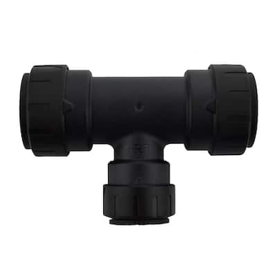 ProLock 3/4 in. x 3/4 in. x 1/2 in. Push-To-Connect Plastic Reducing Tee Fitting