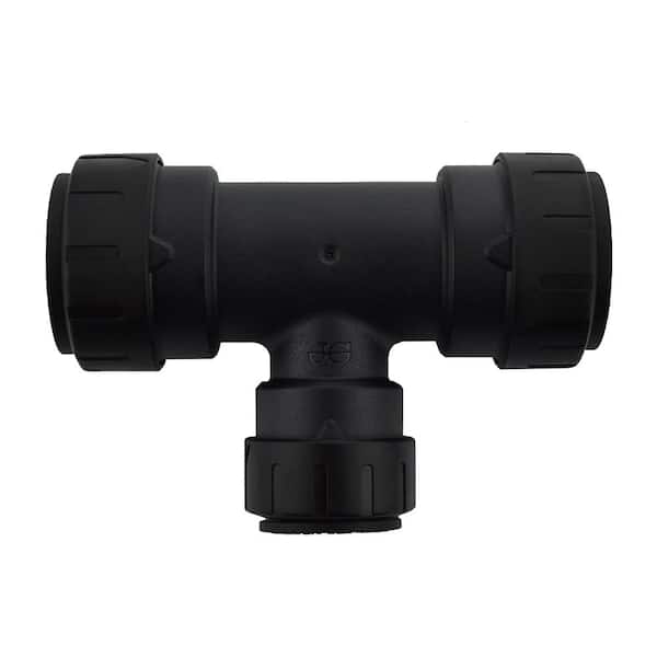 SharkBite ProLock 3/4 in. x 3/4 in. x 1/2 in. Push-To-Connect Plastic Reducing Tee Fitting
