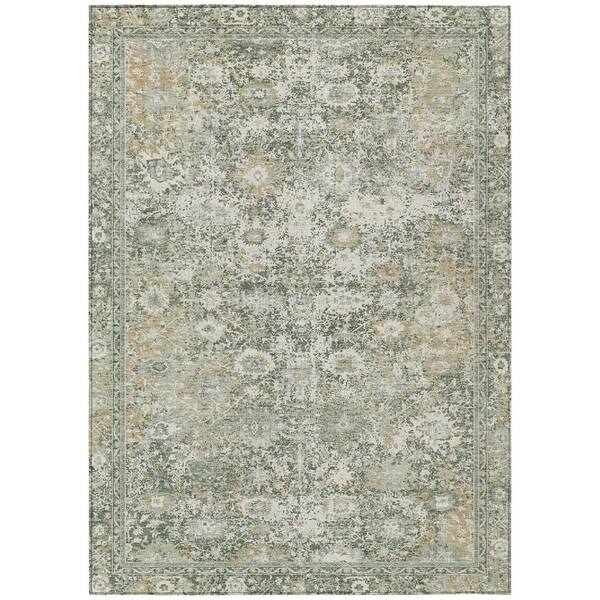 Chantille Machine Washable Indoor/Outdoor Abstract ACN3175 Basil 9 ft. x 12 ft. Area Rug