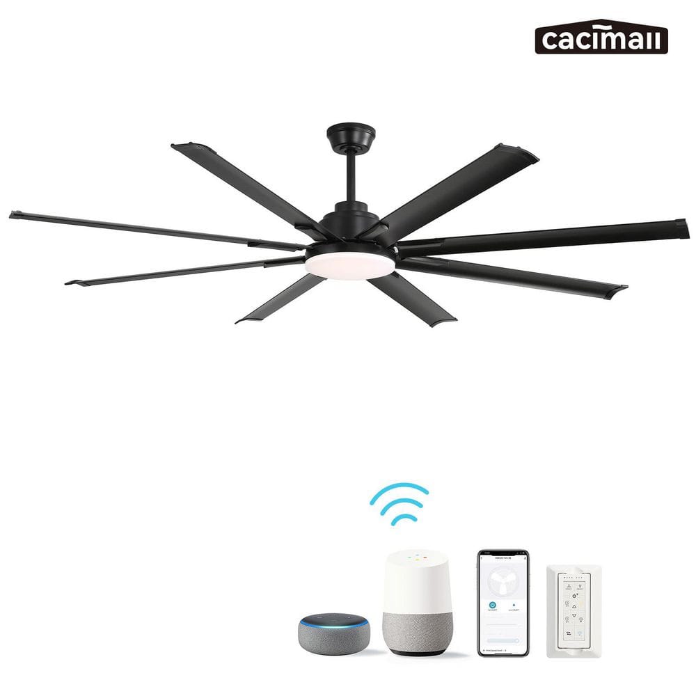 CACI Mall 84 in. Smart Indoor/Outdoor Integrated LED Matte Black