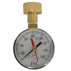 160 PSI Water Test Gauge with Indicator Arm and 3/4 in. Female Brass Hose Connection