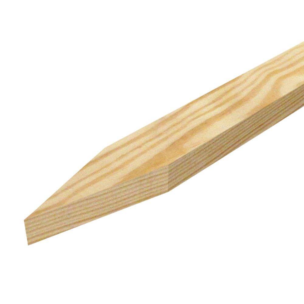 1 in. x 2 in. x 3 ft. Untreated Pine Grade Stakes (12-Pack) 461902 ...