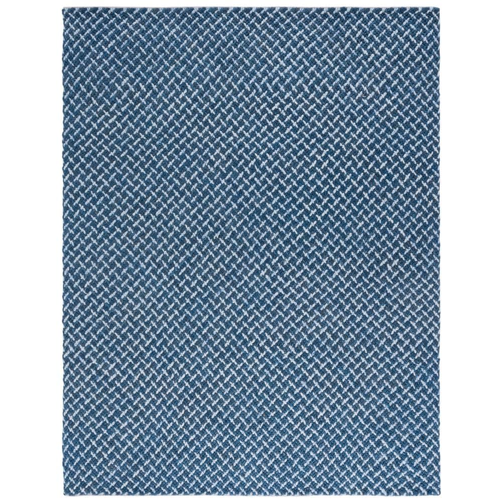 Natural Fiber Couture 8 ft. x 10 ft. Blue/Light Gray Striped Cross Area Rug price history on PriceWatchPro