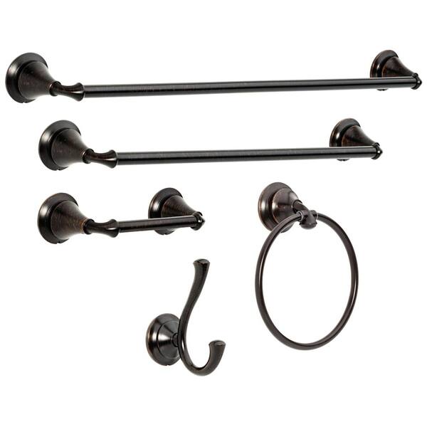 79424-RB Linden Bath 24" Towel Bar Venetian Bronze Finish 