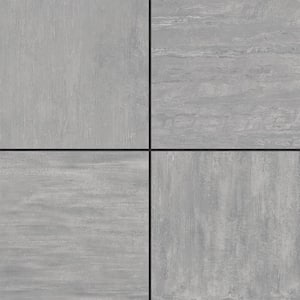 Pietra Chrome 24 in. x 24 in. x 0.75 in. Porcelain Paver