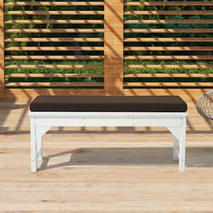 FadingFree Brown Rectangle Outdoor Patio Bench Cushion 39.5 in. x 18.5 in. x 2.5 in.