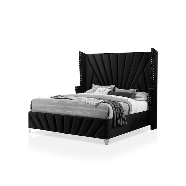 Furniture of America Leventina 3-Piece Black Queen Bedroom Set  IDF7164BKQ2NS - The Home Depot