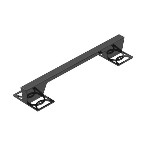 Wisdom Stone Symone 6-5/16 in. (160 mm) Center-to-Center Black Nickel Cabinet Bar Pull