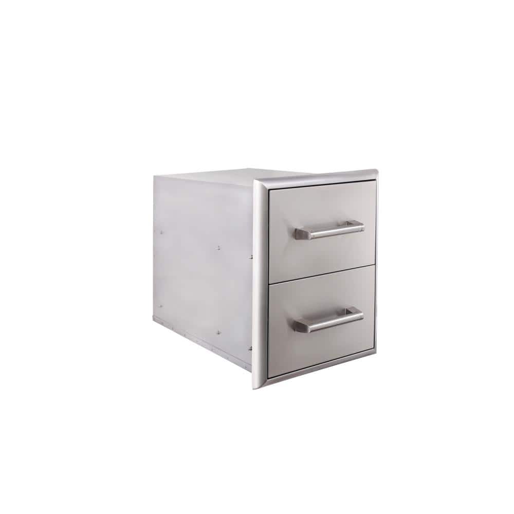 EdgeStar Stainless Steel Outdoor Double Storage Drawers
