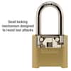 Master Lock Outdoor Combination Lock, 1-1/2 in. Shackle, Resettable  875DLFHC - The Home Depot