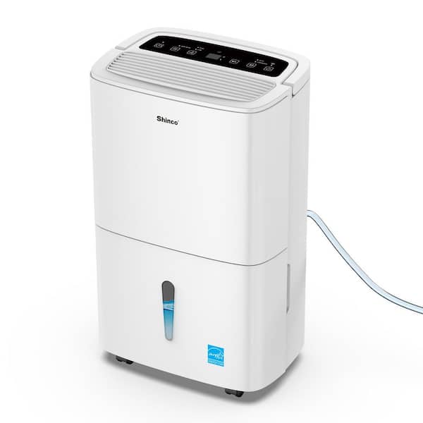120 pt. 6,000 sq. ft. Dehumidifier in White with App Control, Auto Defrost, Continuous Run, Timer