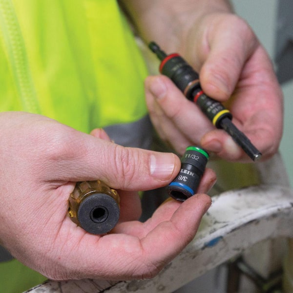 Klein Tools 7-in-1 Impact Flip Socket Set, No Handle 32907 - The