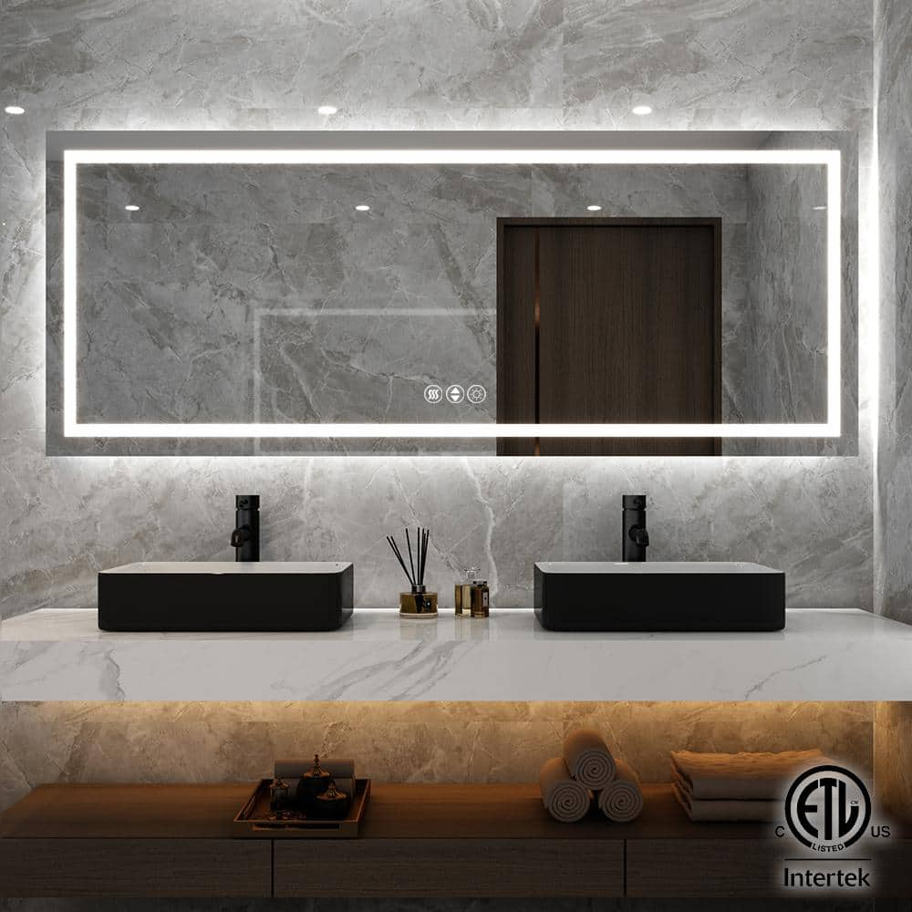 brightest led bathroom mirror