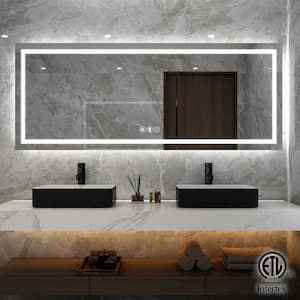 Details about   LED Bathroom Wall Mirror Illuminated Light Lamp Anti Fog Waterproof Touch Sensor 